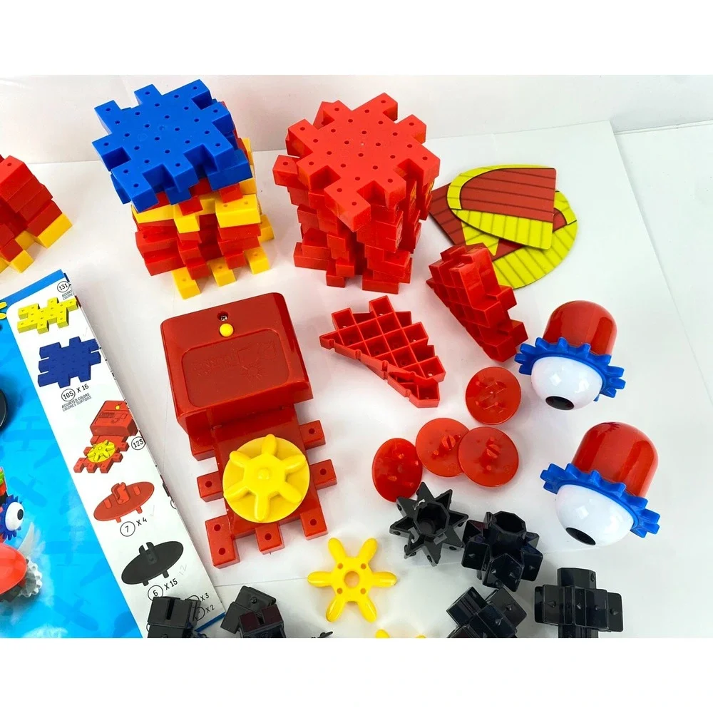 Techno Gears Construction Toy Bionic Biplane Airplane Building Toys, Many Parts!
